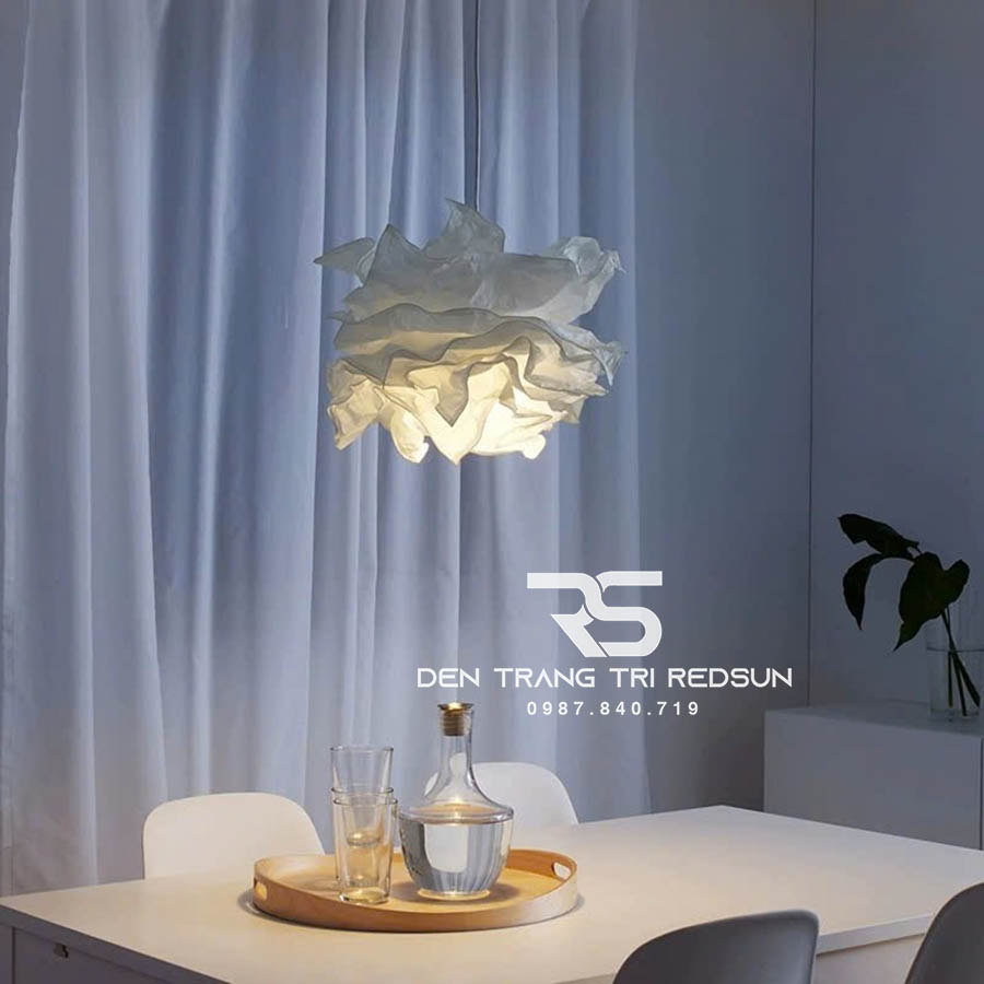 Đèn Thả Phòng Khách, Phòng Ăn, Phòng Ngủ Hiện Đại Hình Hoa Chất Liệu Giấy CDT-1061