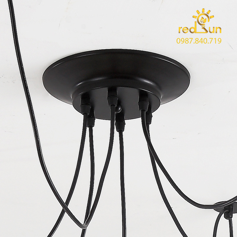 Đèn chùm decor Nhện 8 dây DC-808