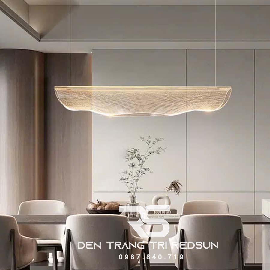 Đèn Thả Bàn Ăn Hiện Đại Hình Lá Acrylic Dáng Cụp Phong Cách Bắc Âu DC-T108