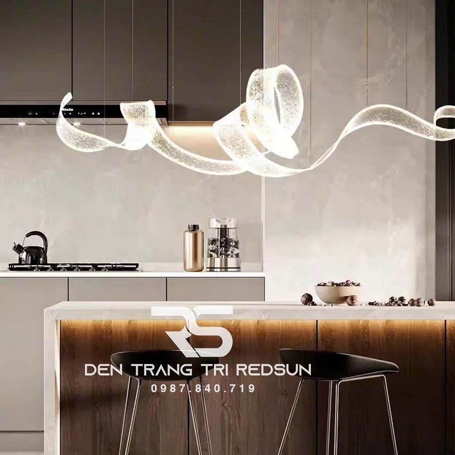 Đèn Thả Hiện Đại Dáng Dải Lụa Acrylic Kiểu Mới Phong Cách Bắc Âu DC-T104