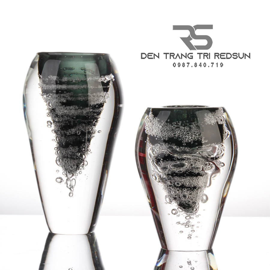 Bình Hoa Trang Trí Phong Cách Bắc Âu Sáng Tạo Hình Bong Bóng Chất liệu Thuỷ Tinh DDC-ZG005