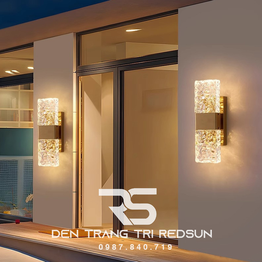 Đèn Tường Trang Trí Phòng Khách, Phòng Ngủ, Cầu Thang Phong Cách Bắc Âu Chất Liệu Pha Lê DT-1024