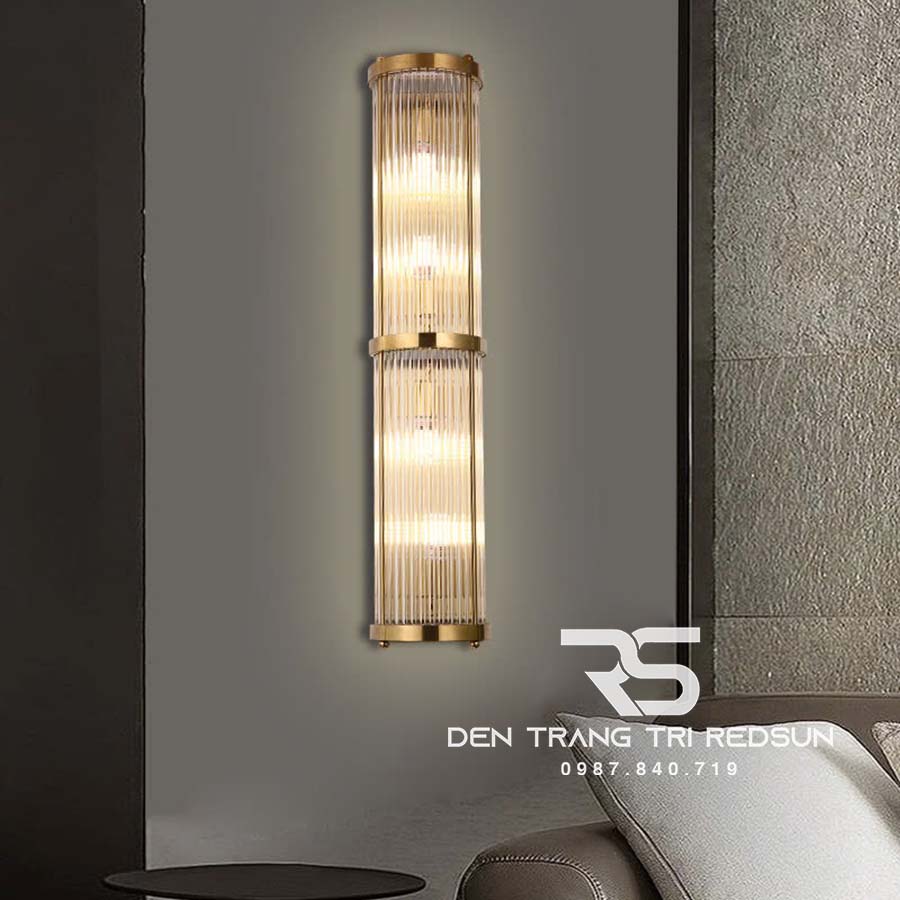 Đèn Tường Trang Trí Phòng Khách, Phòng Ngủ, Cầu Thang Phong Cách Bắc Âu Chất Liệu Pha Lê DTP-011