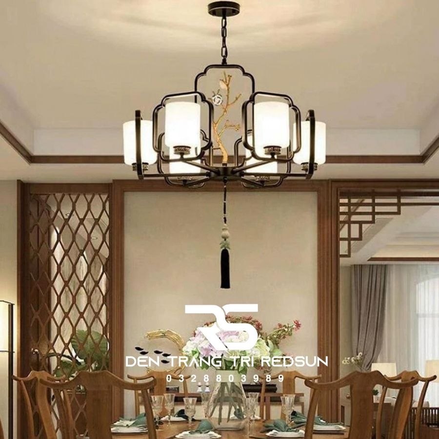 Đèn Chùm Phòng Khách Hiện Đại Phong Cách Indochine IDC-022