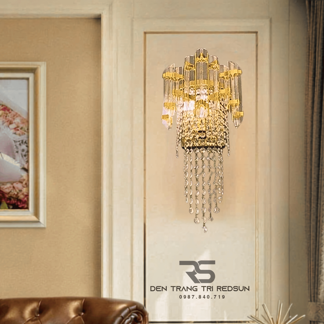 Đèn Tường Pha Lê Trang Trí Phòng Khách, Phòng Ngủ, Phòng Ăn Hiện Đại DT-C6719