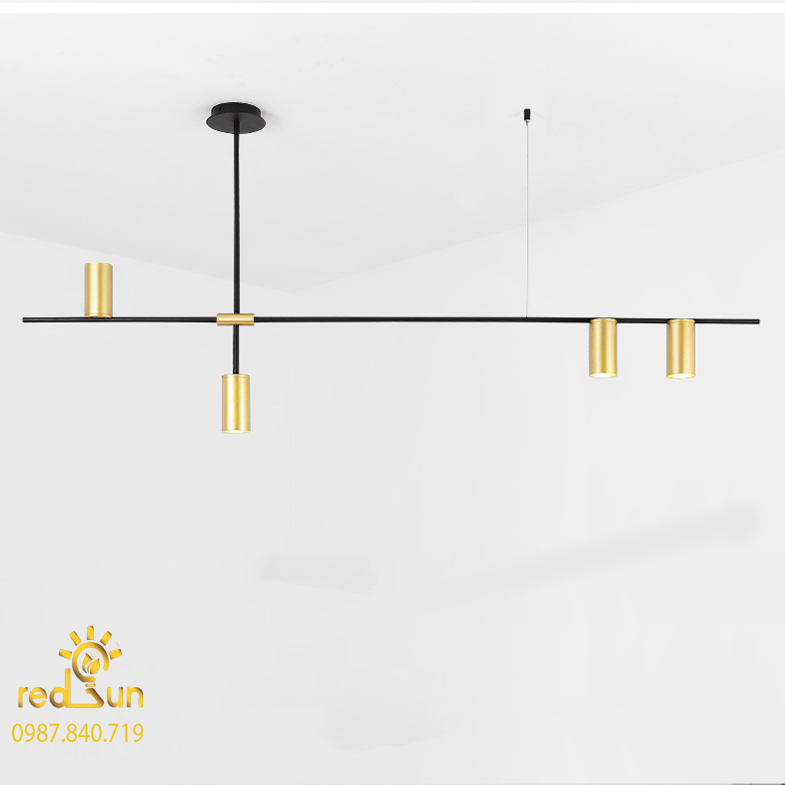 Đèn chùm trang trí Nordic 4 bóng rọi