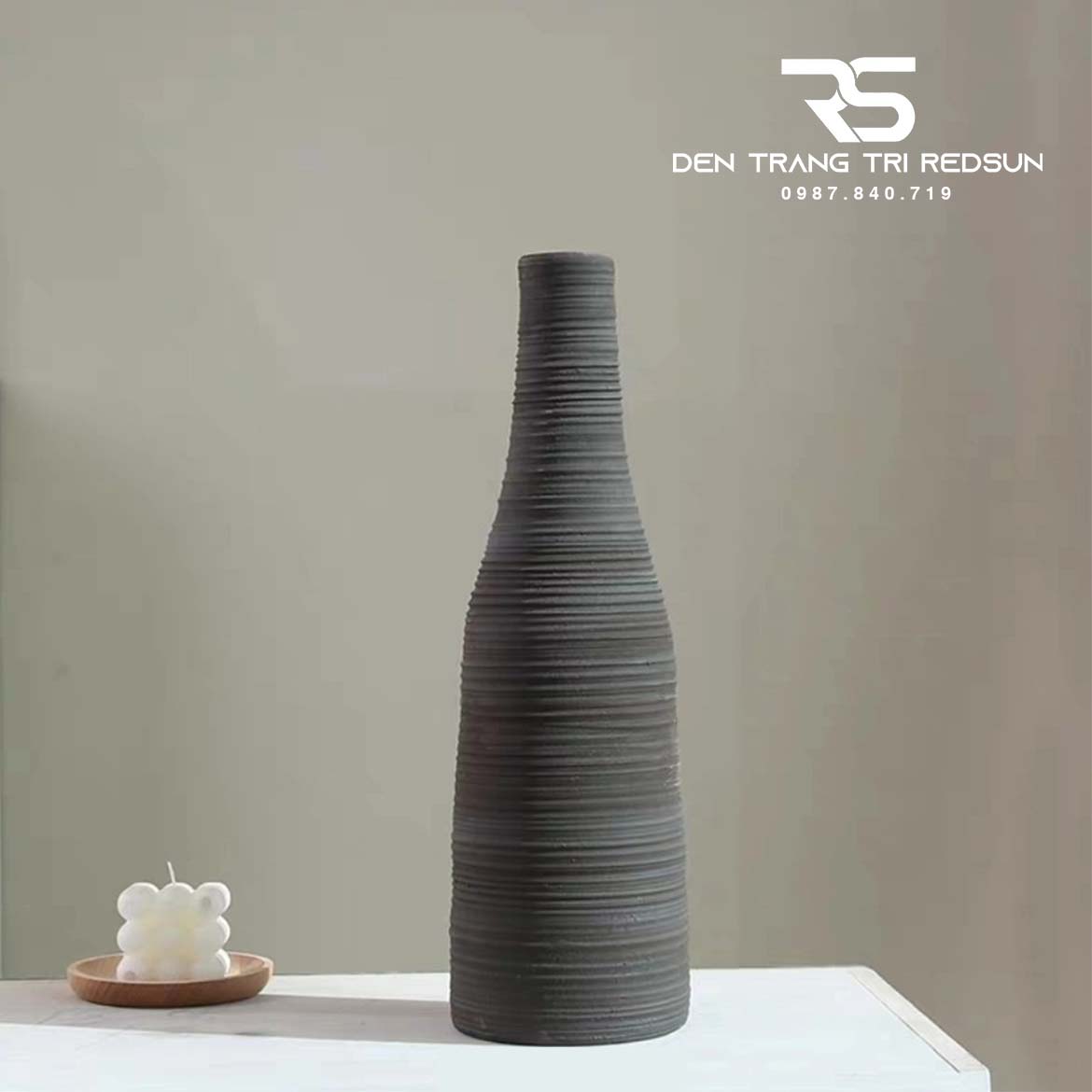 Bình Hoa Nghệ Thuật Trang Trí Phòng Khách, Phòng Ăn, Khách Sạn, Nhà Hàng Phong Cách Hiện Đại DDC-032