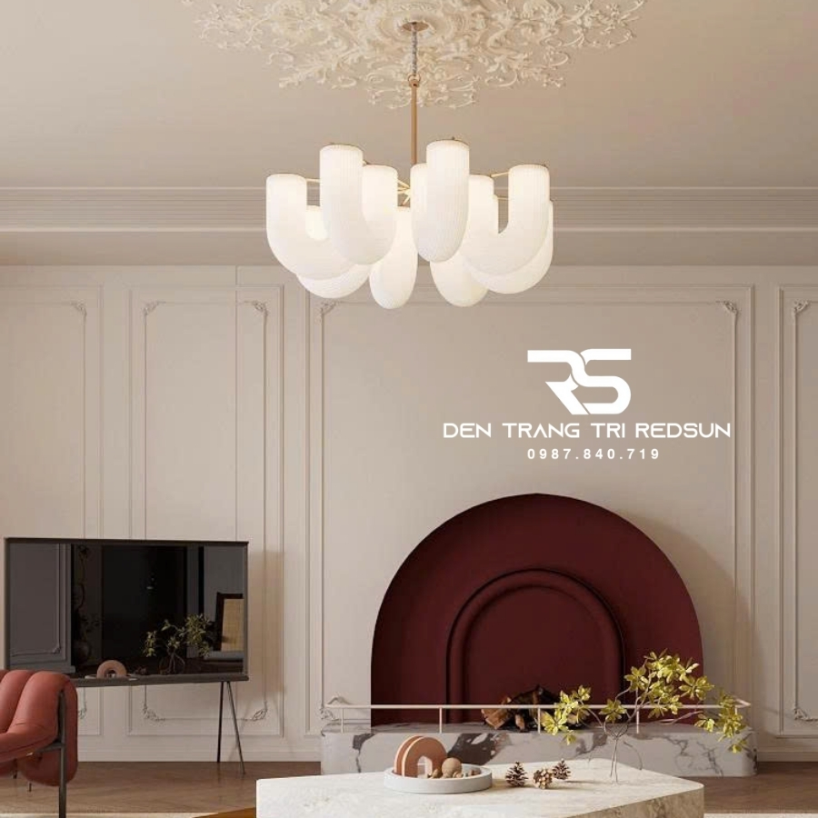 Đèn Chùm Trang Trí Phòng Khách, Sảnh Chờ, Phòng Ăn, Phòng Ngủ Hình Chữ U Phong Cách Bắc Âu DC-T110