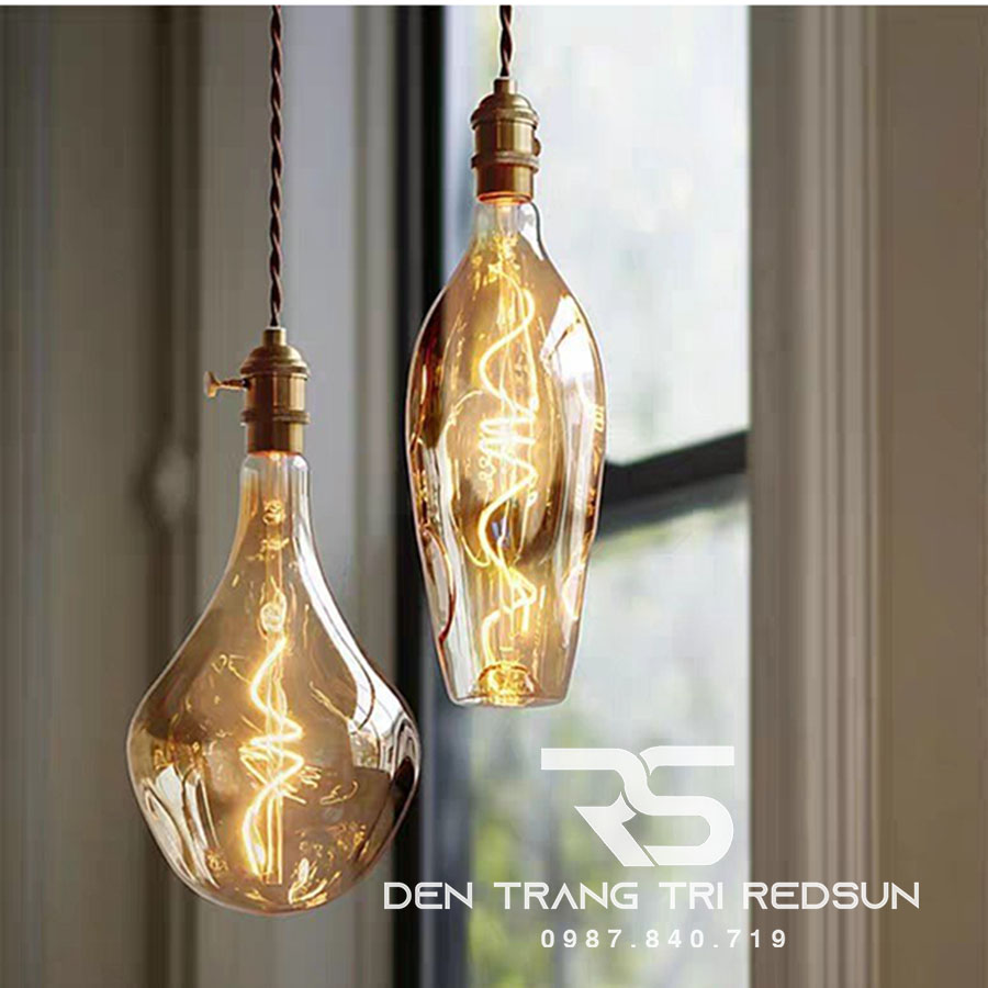 Đèn Thả Thuỷ Tinh Edison Cổ Điển Thế Hệ Mới Phong Cách Bắc Âu CDT-T047 Dáng C