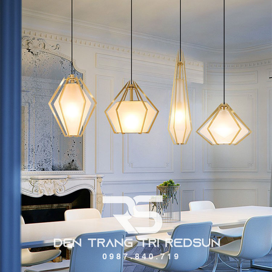 Đèn Thả Bàn Ăn Hiện Đại Phong Cách Bắc Âu Choá Thuỷ Tinh CDT-T003