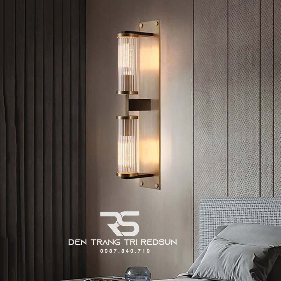 Đèn Tường Trang Trí Phòng Khách, Phòng Ngủ, Cầu Thang Phong Cách Bắc Âu Chất Liệu Pha Lê DTP-009