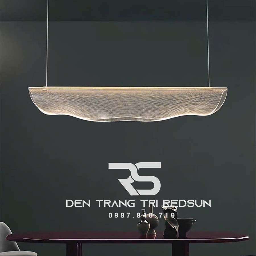 Đèn Thả Bàn Ăn Hiện Đại Hình Lá Acrylic Dáng Cụp Phong Cách Bắc Âu DC-T108