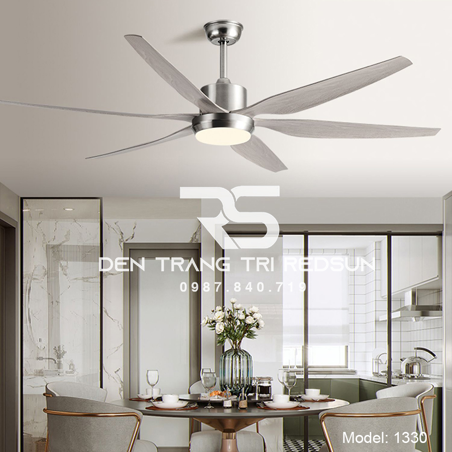 Quạt Trần Đèn Trang Trí Phòng Khách, Phòng Ngủ - 56YY-1330D