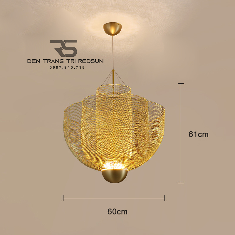Đèn Thả Phòng Khách Kiểu Dáng Lồng Đánh Cá Phong Cách Bắc Âu  DC-T073