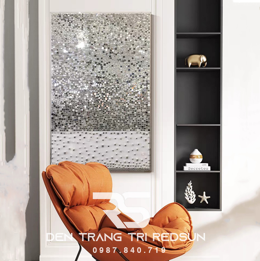 Gương Treo Tường Nghệ Thuật Trang Trí Phòng Khách, Phòng Ăn, Hành Lang Phong Cách Bắc Âu GDC-009