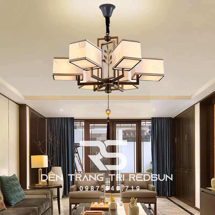 Đèn Chùm Phòng Khách Hiện Đại Phong Cách Indochine IDC-005