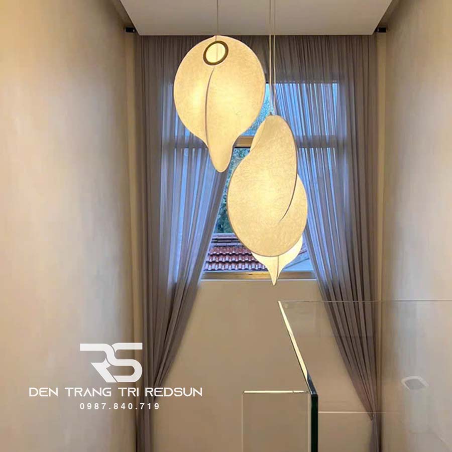 Đèn Thả Gió Hiện Đại Phong Cách Nhật Bản Wabi-sabi Chất Liệu Vải Lụa CDT-T046