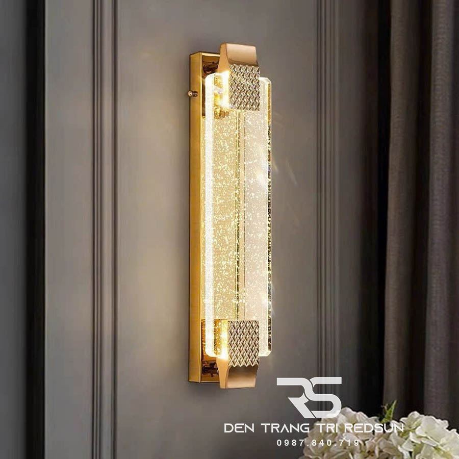 Đèn Tường Trang Trí Phòng Khách, Phòng Ngủ, Cầu Thang Phong Cách Bắc Âu Chất Liệu Pha Lê DTP-001
