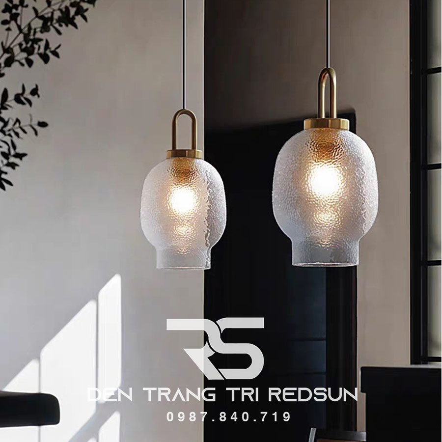 Đèn Thả Phòng Khách, Phòng Ngủ, Bàn Ăn Hiện Đại Phong Cách Bắc Âu  Choá Thuỷ Tinh CDT-T048 Dáng B