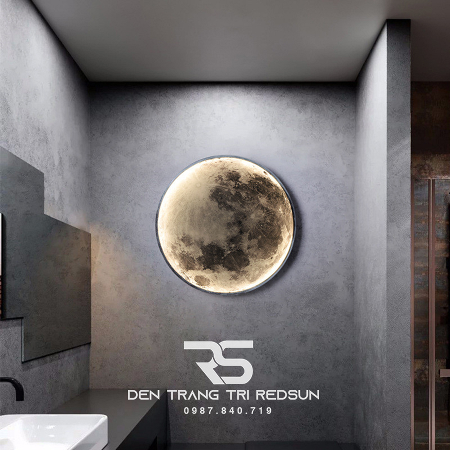 Đèn Gắn Tường, Ốp Trần Trang Trí Phòng Khách, Phòng Ngủ, Cầu Thang Phong Cách Bắc Âu Hình Mặt Trăng DT-110
