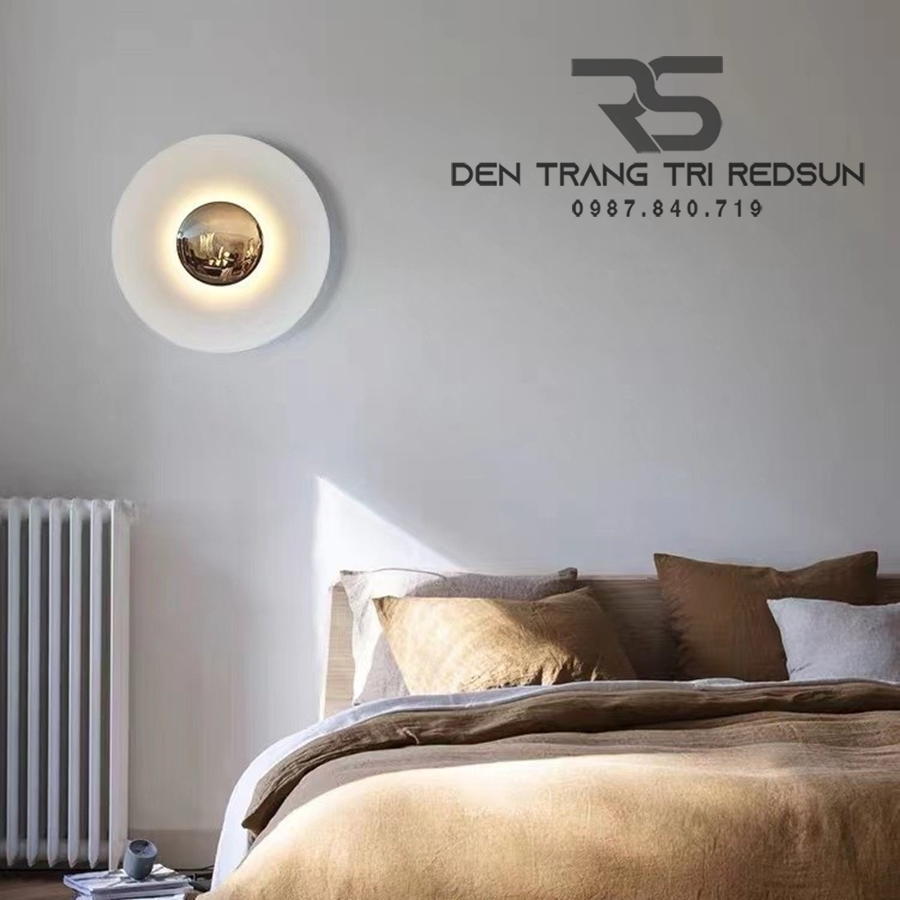 Đèn Tường Trang Trí Phòng Khách, Phòng Ngủ, Cầu Thang Hình Đĩa Bay Phong Cách Bắc Âu  DT-124