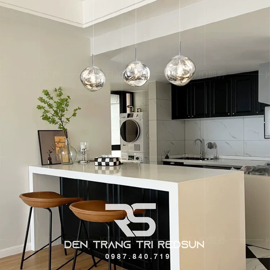 Đèn Thả Trần Hiện Đại Nham Thạch Phong Cách Bắc Âu Chất Liệu Thuỷ Tinh CDT-T053