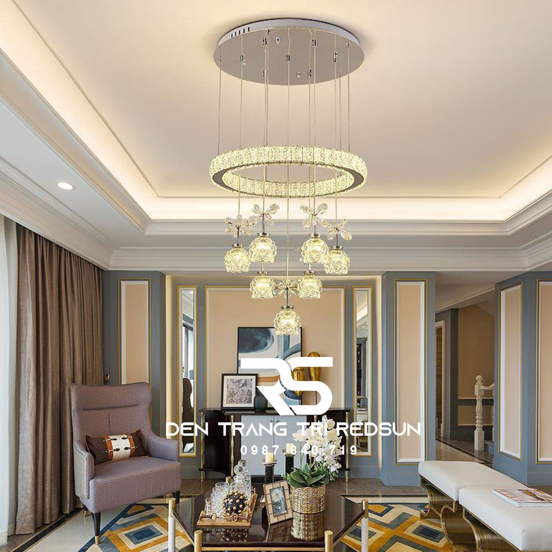 Đèn Thả Pha Lê Phòng Khách, Phòng Ngủ, Bàn Ăn Hiện Đại TPL050