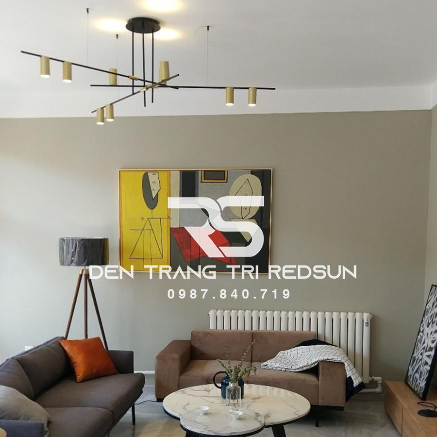 Đèn Chùm Phòng Khách Hiện Đại 9 Bóng Rọi Phong Cách Bắc Âu DC-T004