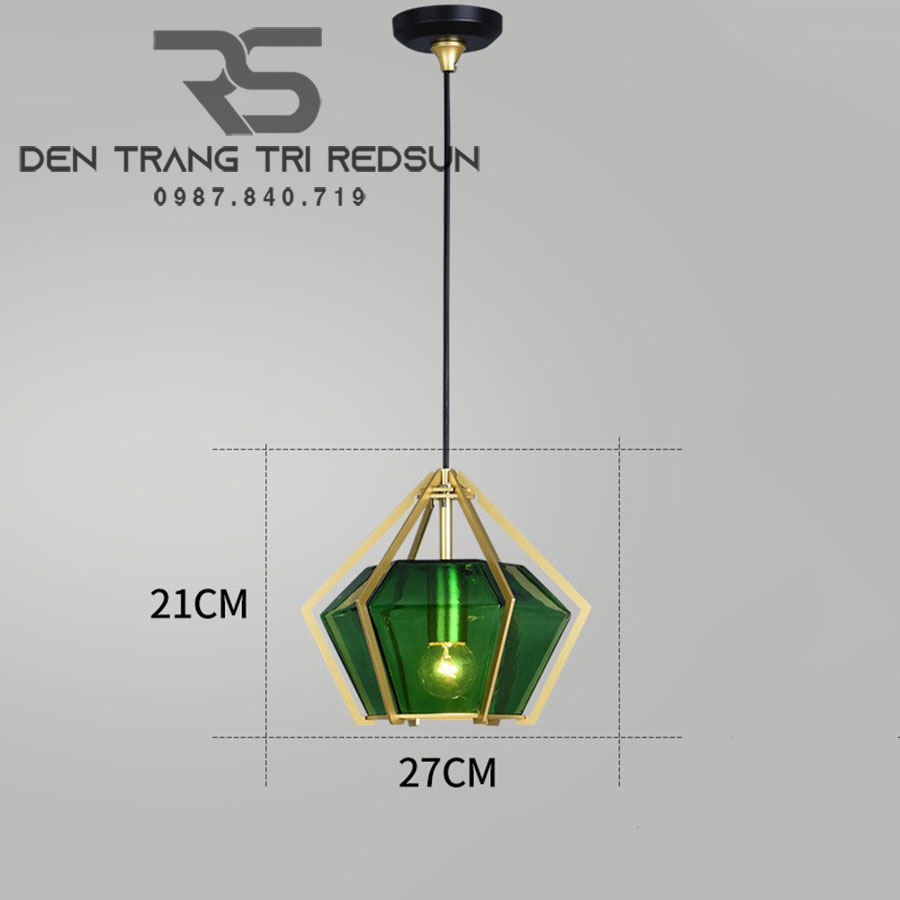 Đèn Thả Bàn Ăn Hiện Đại Phong Cách Bắc Âu Choá Thuỷ Tinh CDT-T004