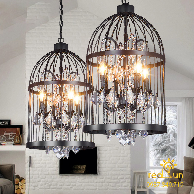 Đèn chùm decor lồng chim nghệ thuật TH-160
