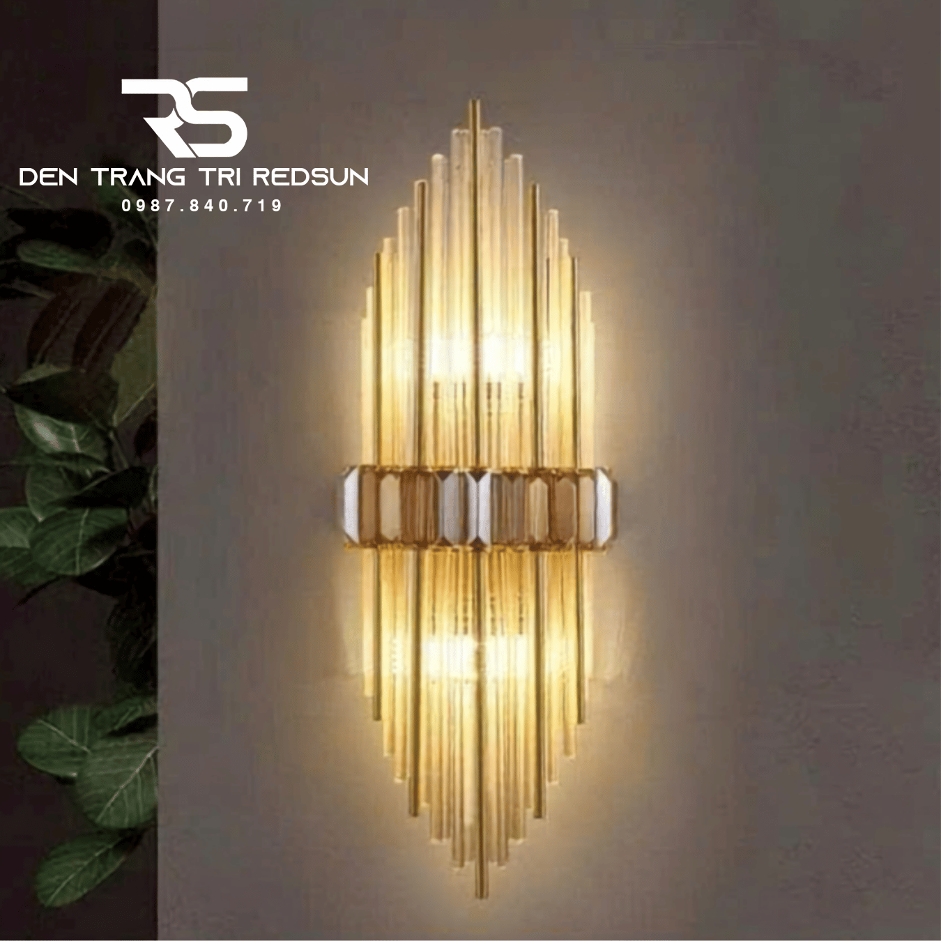 Đèn Tường Pha Lê Trang Trí Phòng Khách, Phòng Ngủ, Phòng Ăn Hiện Đại DT-C6607