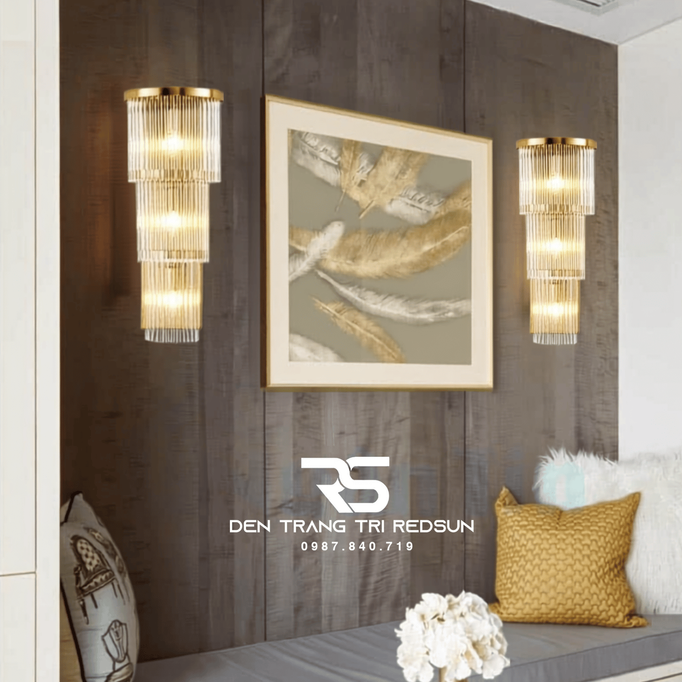 Đèn Tường Pha Lê Trang Trí Phòng Khách, Phòng Ngủ, Phòng Ăn Hiện Đại DT-C6606