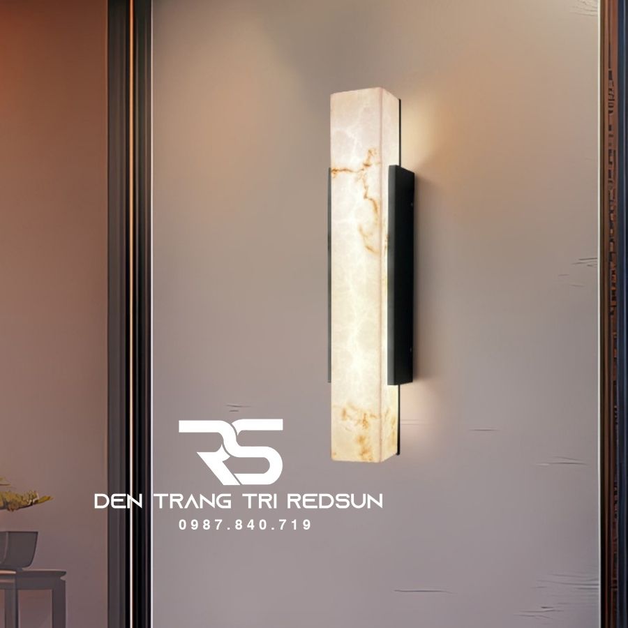 Đèn Tường Giả Đá Cẩm Thạch Trang Trí Ngoài Trời Nhà Hàng, Khách Sạn, Biệt Thự, Sân Vườn DTOD-006