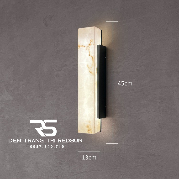 Đèn Tường Giả Đá Cẩm Thạch Trang Trí Ngoài Trời Nhà Hàng, Khách Sạn, Biệt Thự, Sân Vườn DTOD-006
