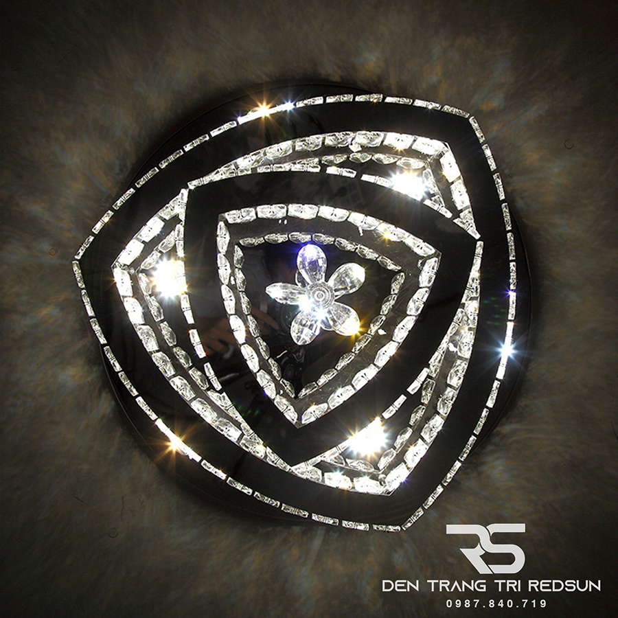 Đèn Mâm Pha Lê Ốp Trần Phòng Khách Hiện Đại M9207