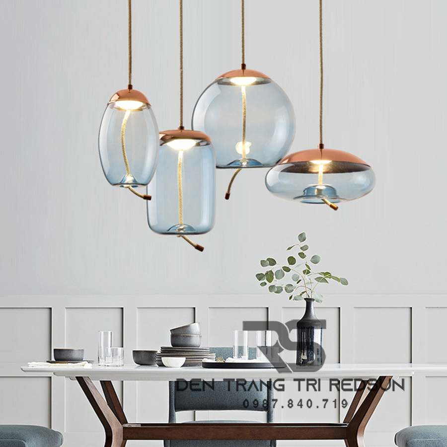 Đèn Thả Bàn Ăn Hiện Đại Bắc Âu Choá Thuỷ Tinh CDT-T033