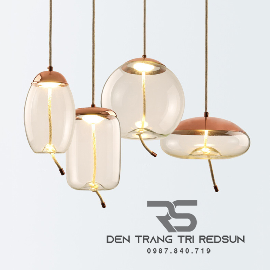 Đèn Thả Bàn Ăn Hiện Đại Bắc Âu Choá Thuỷ Tinh CDT-T033