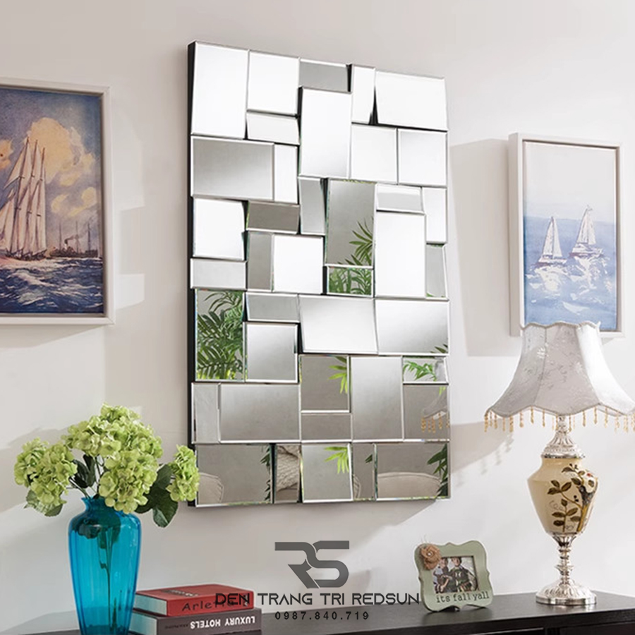 Gương Treo Tường Nghệ Thuật Trang Trí Phòng Khách, Phòng Ngủ, Hành Lang, Phòng Làm Việc GDC-003