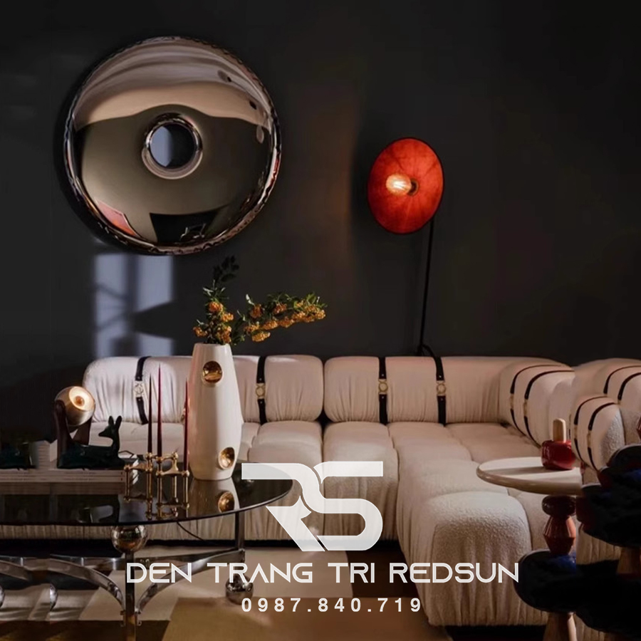 Gương Treo Tường Nghệ Thuật Trang Trí Phòng Khách, Phòng Ăn, Hành Lang Phong Cách Bắc Âu GDC-008