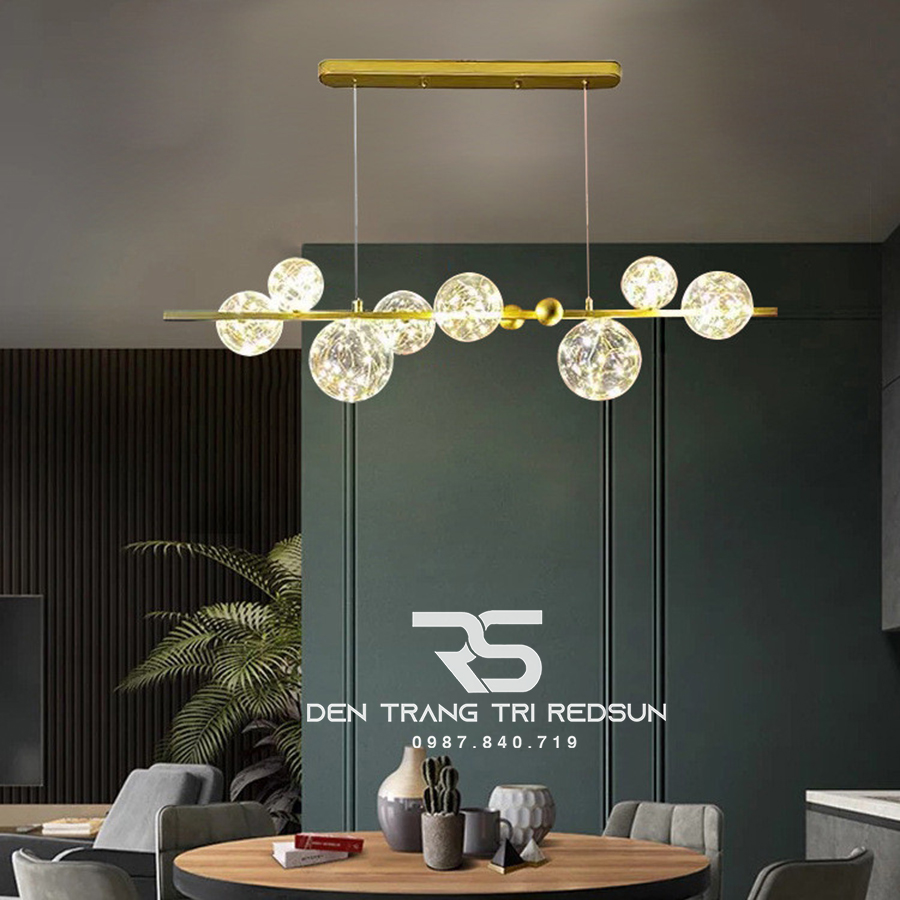 Đèn Thả Bàn Ăn Hiện Đại Phong Cách Bắc Âu Choá Thuỷ Tinh DC-51