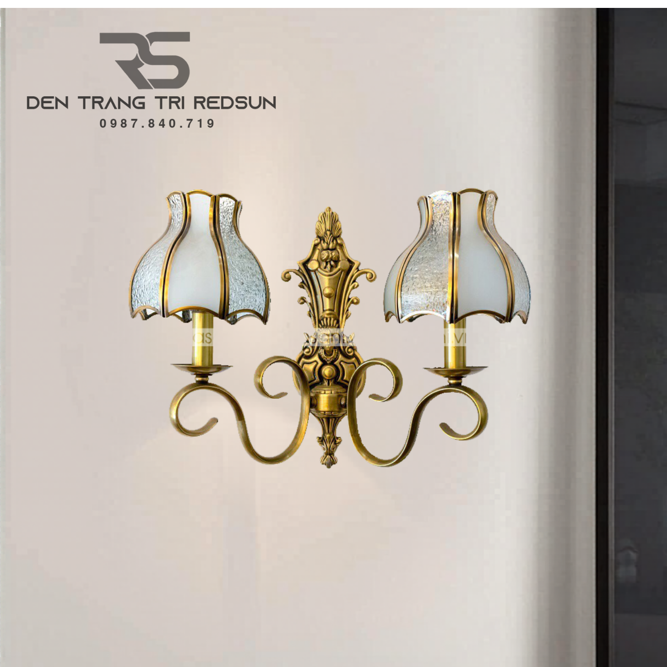 Đèn Tường Nến Chất Liệu Đồng Phong Cách Cổ Điển DT-C0821