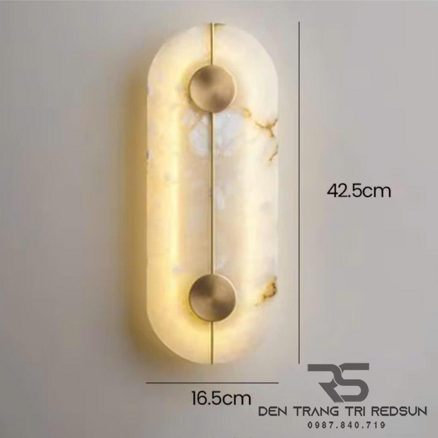 Đèn Tường Trang Trí Phòng Khách, Phòng Ngủ, Cầu Thang Phong Cách Bắc Âu Chất Liệu Đá Cẩm Thạch DT-1043