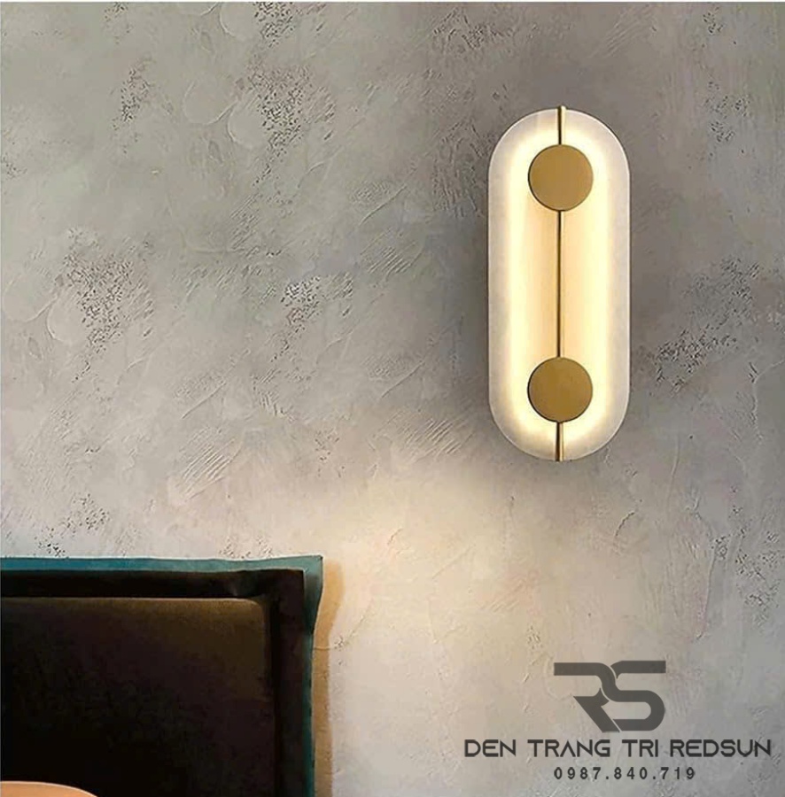 Đèn Tường Trang Trí Phòng Khách, Phòng Ngủ, Cầu Thang Phong Cách Bắc Âu Chất Liệu Đá Cẩm Thạch DT-1043