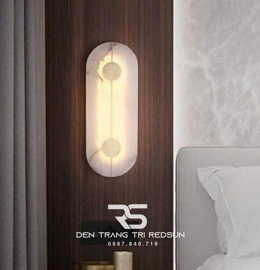 Đèn Tường Trang Trí Phòng Khách, Phòng Ngủ, Cầu Thang Phong Cách Bắc Âu Chất Liệu Đá Cẩm Thạch DT-1043