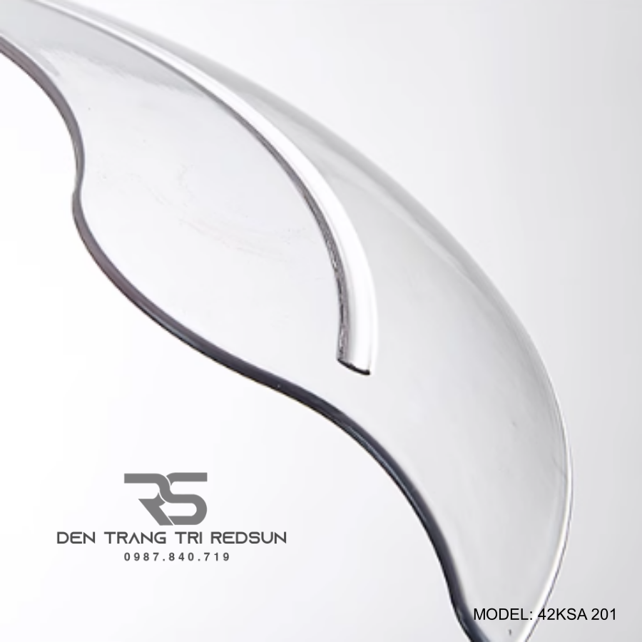 Quạt Trần Đèn Cánh Cụp Xòe Trang Trí Phòng Khách, Phòng Ngủ - 42KSA 201