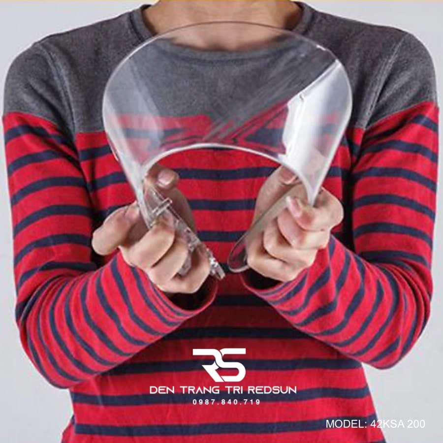 Quạt Trần Đèn Cánh Cụp Xòe Trang Trí Phòng Khách, Phòng Ngủ - 42KSA 200