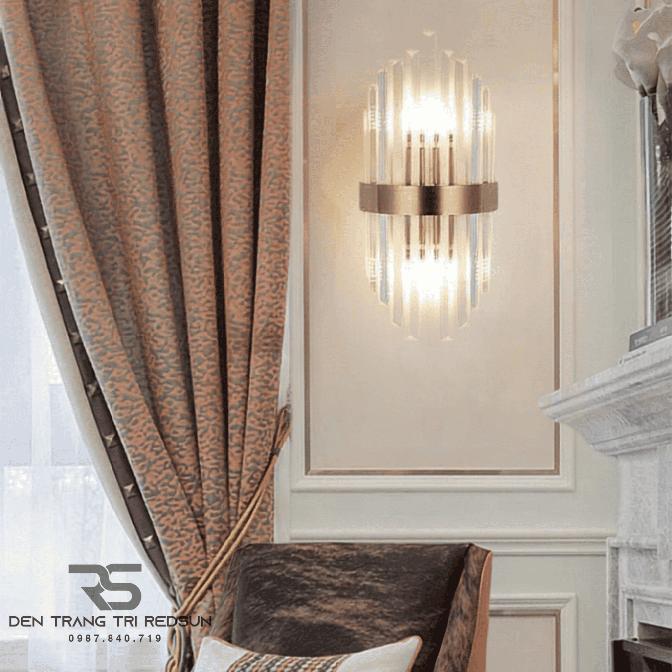 Đèn Tường Pha Lê Trang Trí Phòng Khách, Phòng Ngủ, Phòng Ăn Hiện Đại DT-C6717