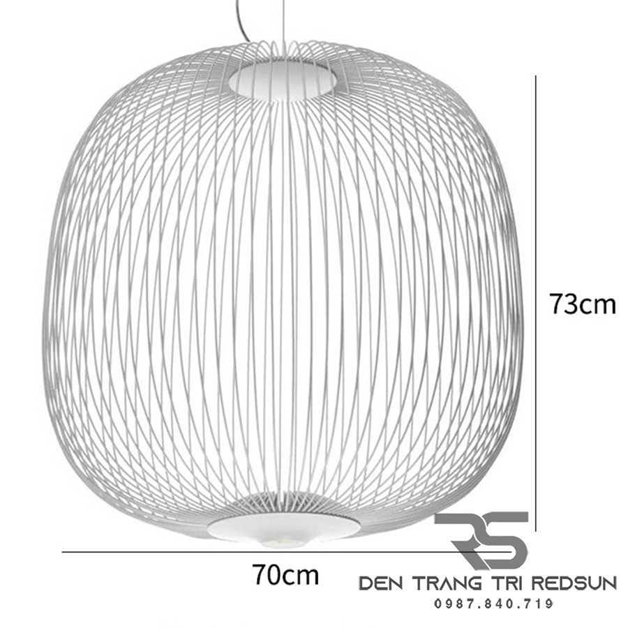 Đèn Thả Lồng Sắt Phong Cách Bắc Âu CDT-T041 Dáng C