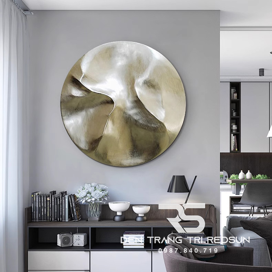 Tranh Treo Tường Thủ Công Trang Trí Phòng Khách, Phòng Ngủ, Hành Lang Phong Cách Trừu Tượng Hiện Đại DDC-022
