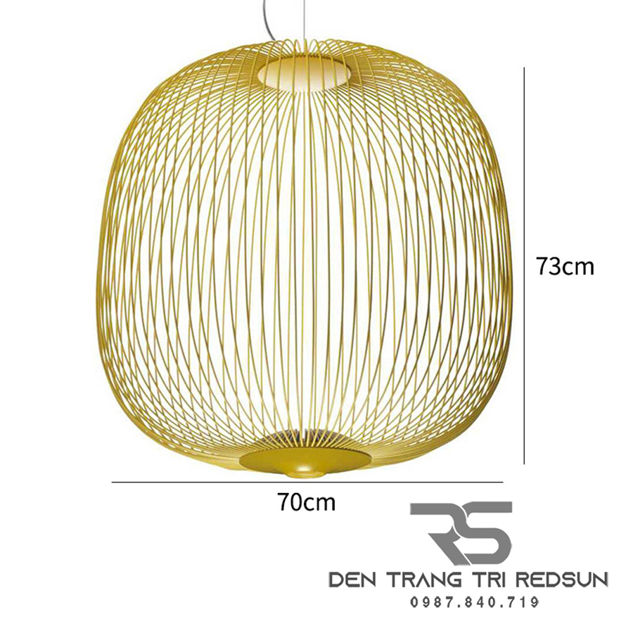 Đèn Thả Lồng Sắt Phong Cách Bắc Âu CDT-T041 Dáng C